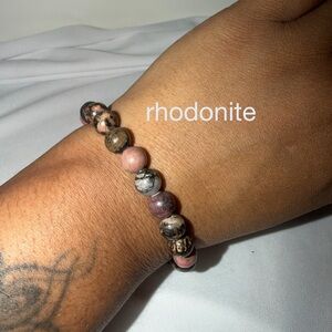 Rhodonite Beaded Bracelet